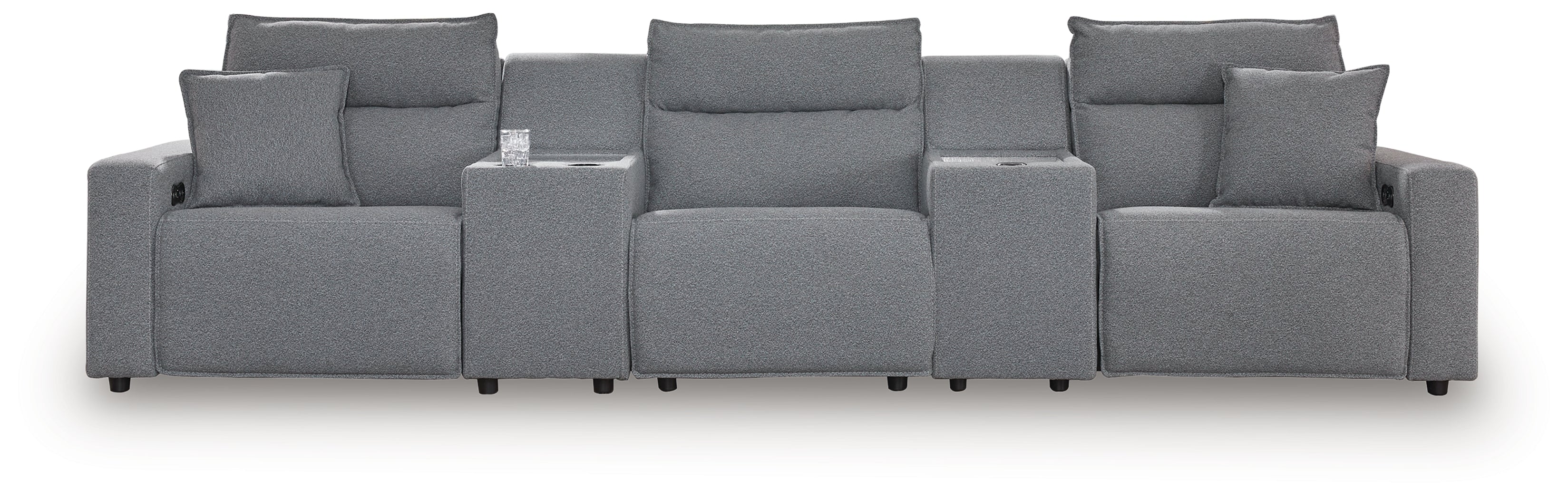 Modmax Salt and Pepper 5-Piece Power Reclining Sectional - 65906S14