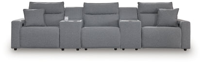 Modmax Salt and Pepper 5-Piece Power Reclining Sectional - 65906S14