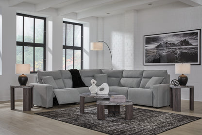 Modmax Salt and Pepper 5-Piece Power Reclining Sectional - 65906S8