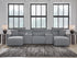 Modmax Salt and Pepper 5-Piece Power Reclining Sectional with Chaise - 65906S16