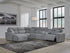 Modmax Salt and Pepper 6-Piece Power Reclining Sectional with Chaise - 65906S19
