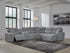 Modmax Salt and Pepper 6-Piece Power Reclining Sectional with Chaise - 65906S6