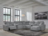 Modmax Salt and Pepper 7-Piece Power Reclining Sectional with Chaise - 65906S7