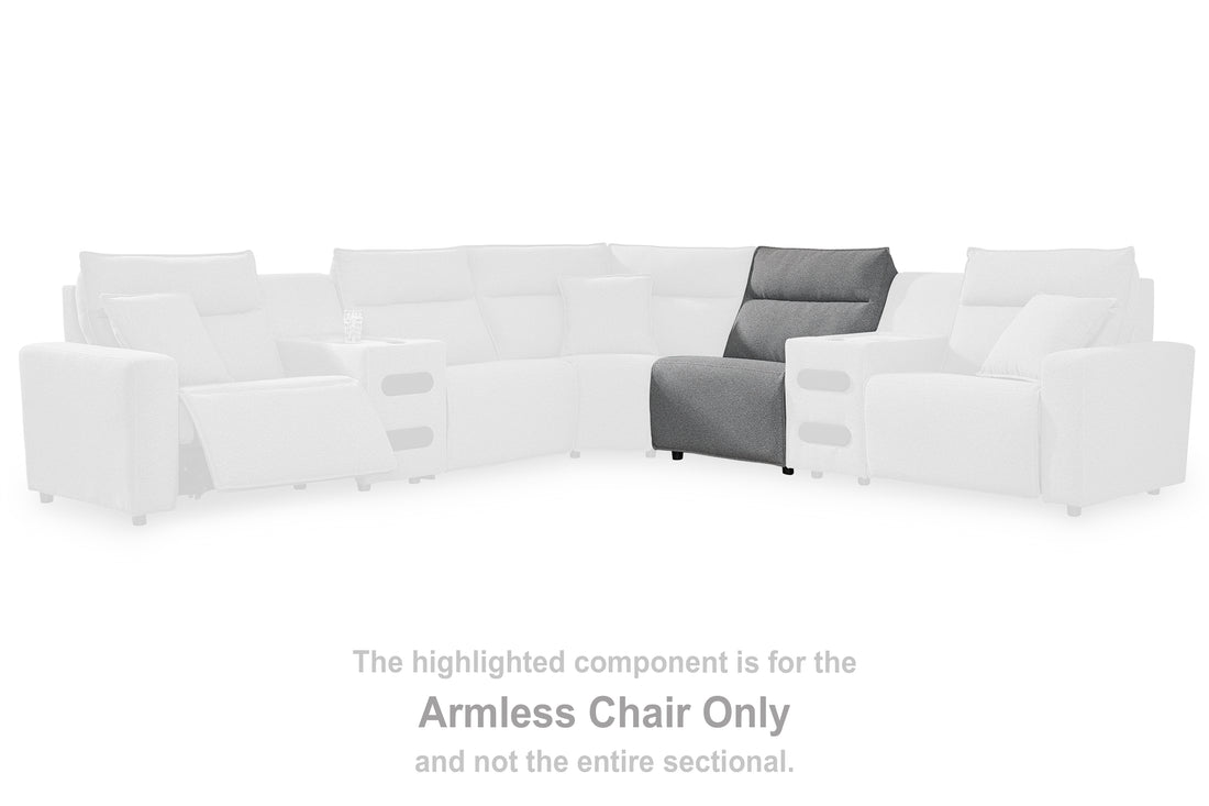 Modmax Salt and Pepper Armless Chair - 6590646