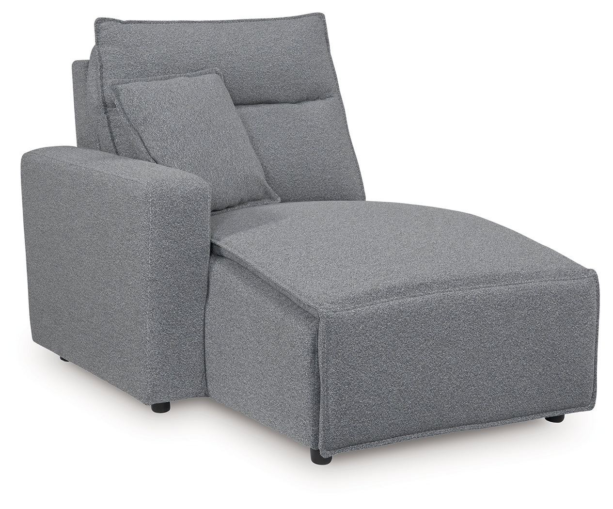 Modmax Salt and Pepper Left-Arm Facing Press Back Power Chaise - 6590679