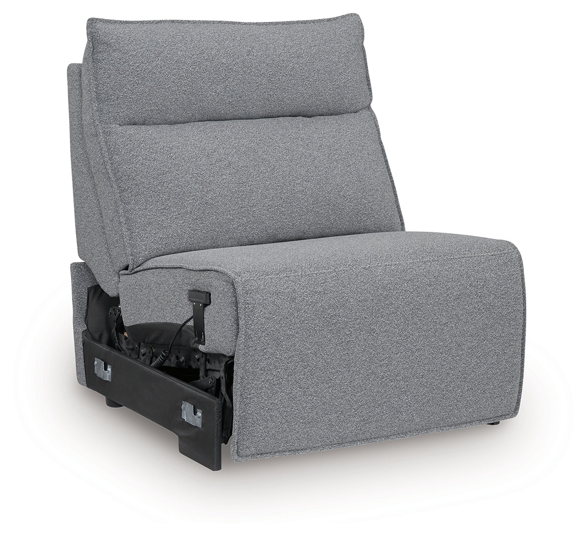 Modmax Salt and Pepper Power Armless Recliner - 6590631