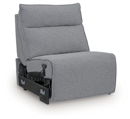 Modmax Salt and Pepper Power Armless Recliner - 6590631