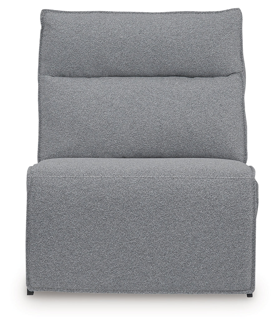 Modmax Salt and Pepper Power Armless Recliner - 6590631