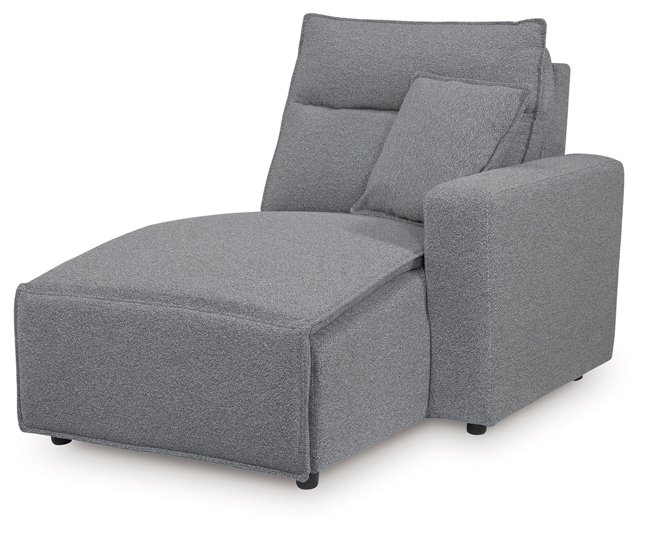 Modmax Salt and Pepper Right-Arm Facing Press Back Power Chaise - 6590697