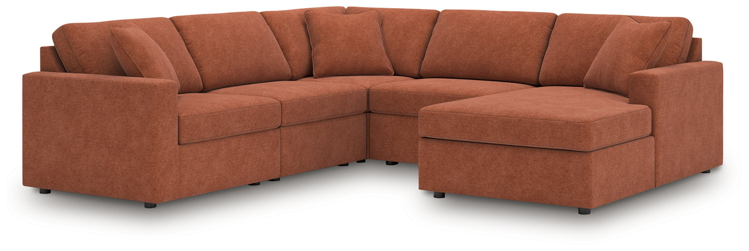 Modmax Spice 5-Piece Sectional with Chaise - 92102S68