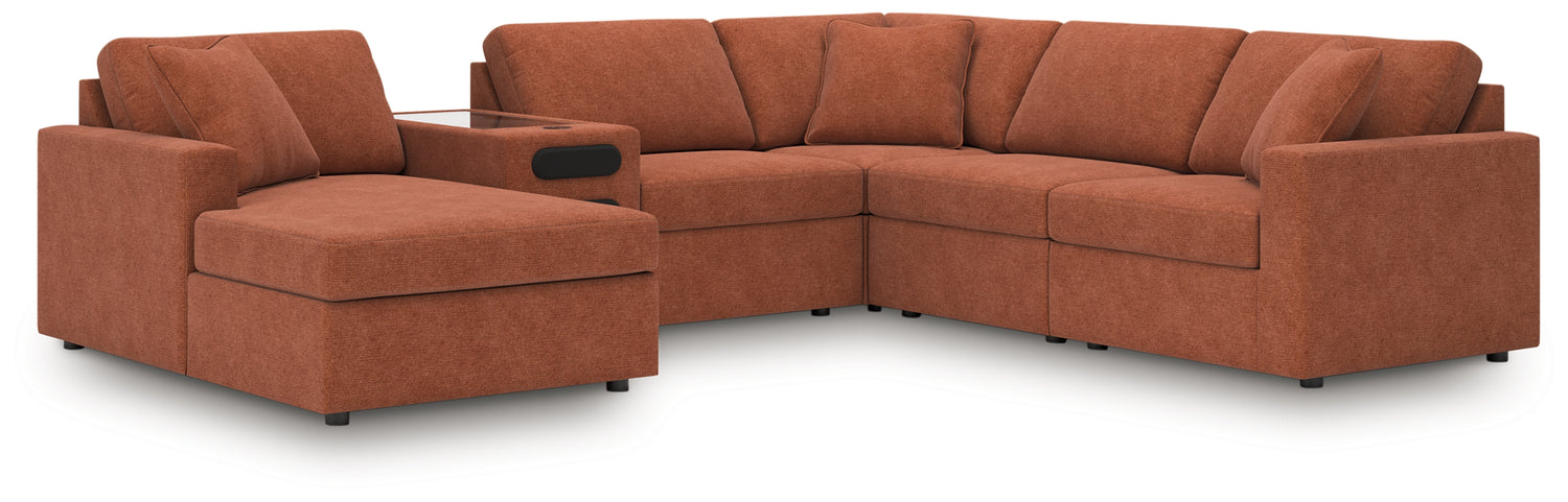 Modmax Spice 6-Piece Sectional with Audio System and Chaise - 92102S50