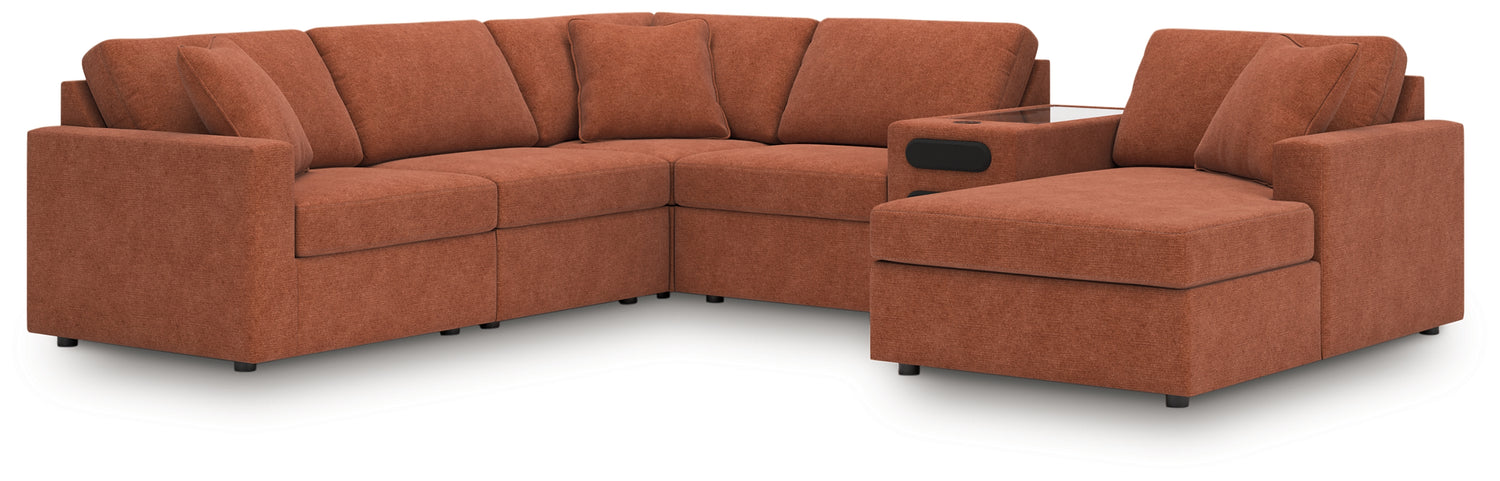 Modmax Spice 6-Piece Sectional with Audio System and Chaise - 92102S51
