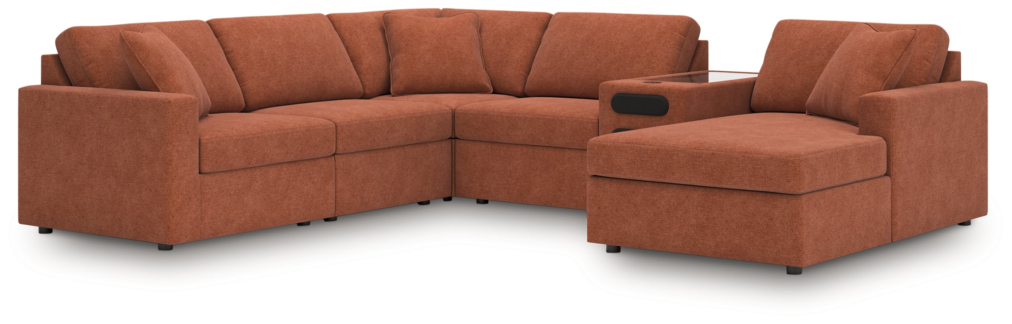 Modmax Spice 6-Piece Sectional with Audio System and Chaise - 92102S51