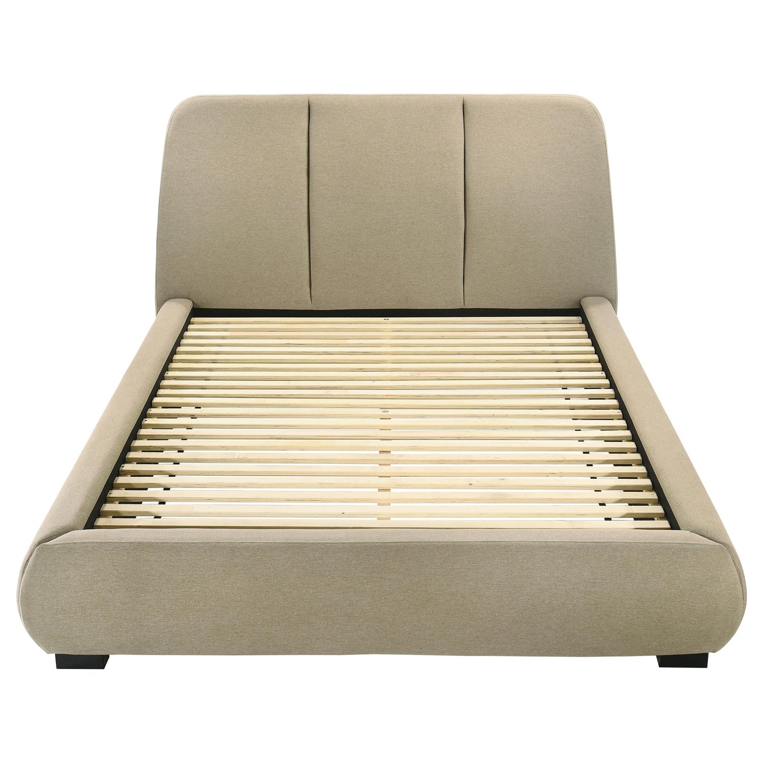 Mokena 46-inch Upholstered California King Platform Bed Brown - 310091KW