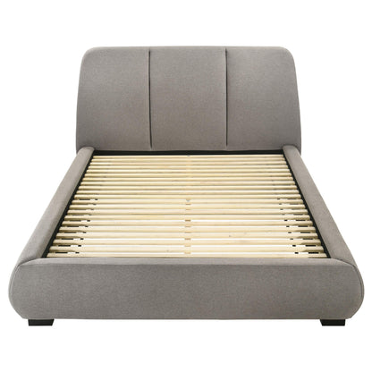 Mokena 46-inch Upholstered California King Platform Bed Taupe - 310090KW