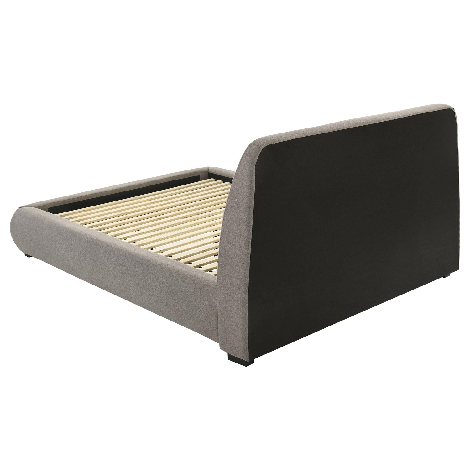 Mokena 46-inch Upholstered California King Platform Bed Taupe - 310090KW