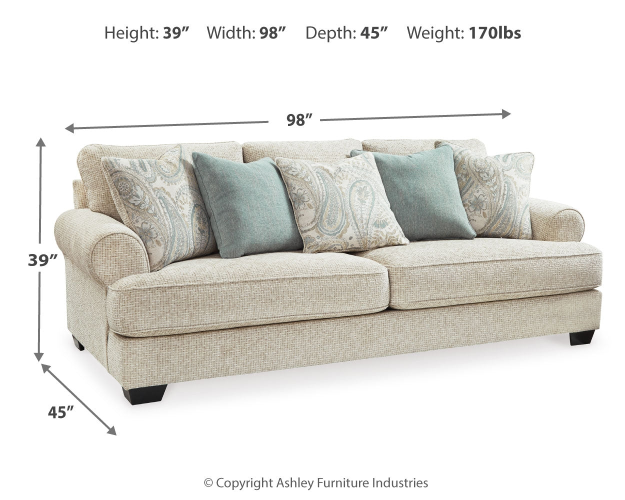 Monaghan Sandstone Sofa - 9620538