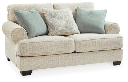 Monaghan Sofa, Loveseat, Chair and Ottoman in Sandstone - PKG001877