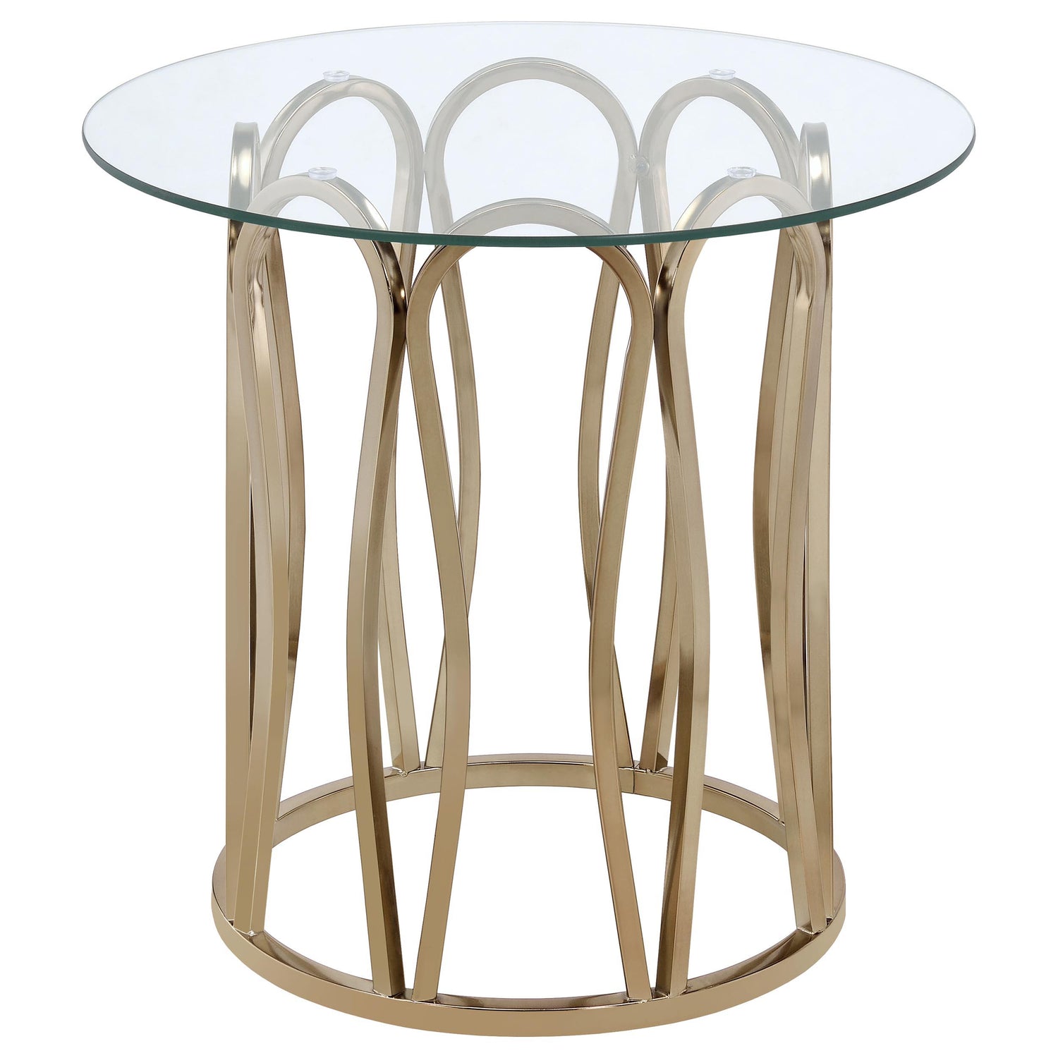 Monett 2-piece Coffee and End Table Set Chocolate Chrome - 708058-S2