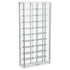 Montara Tempered Glass Wine Storage Display Curio Cabinet with LED Lighting Chrome - 182037