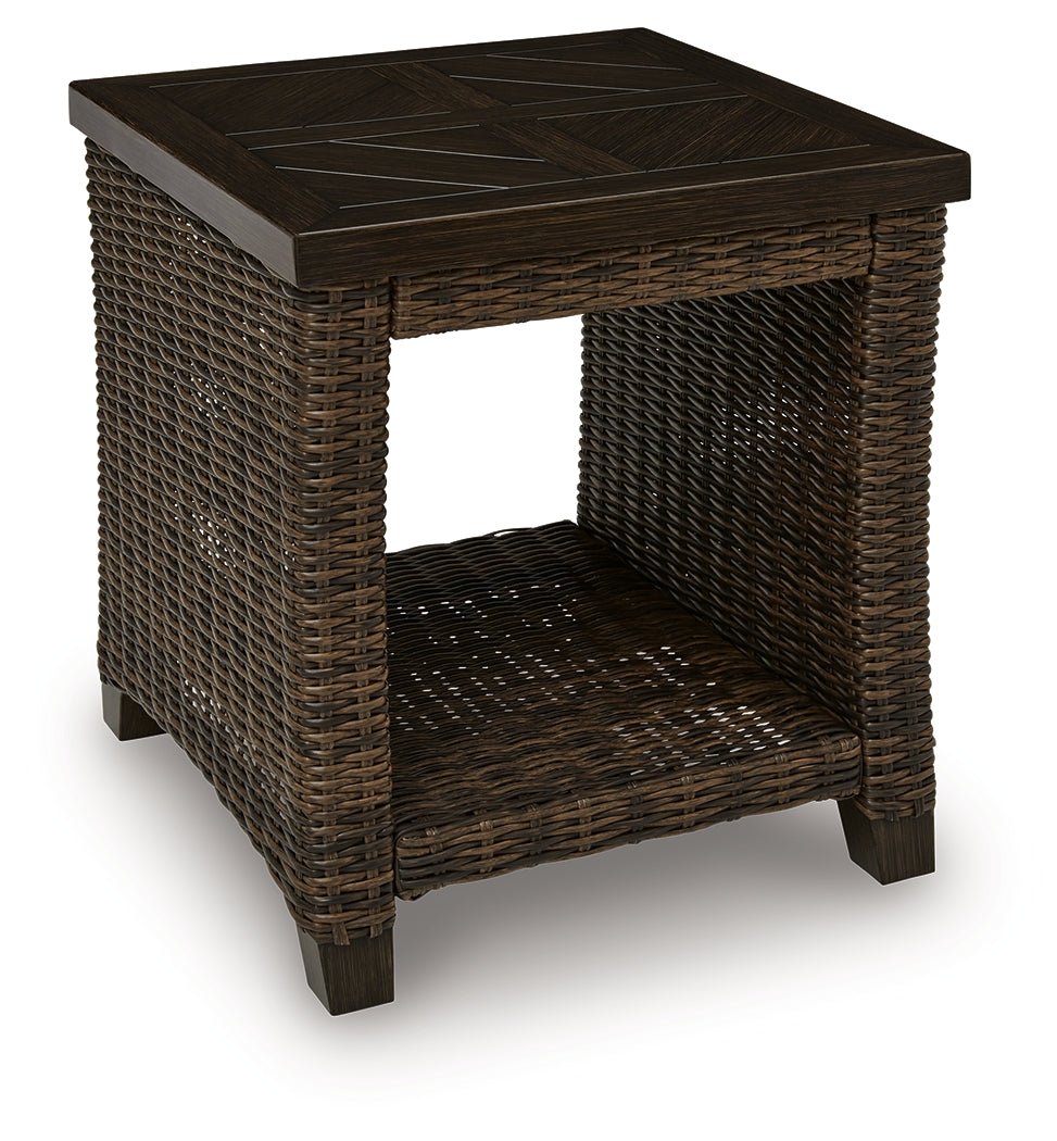Monterey Point Dark Brown Outdoor End Table - PCP760-702