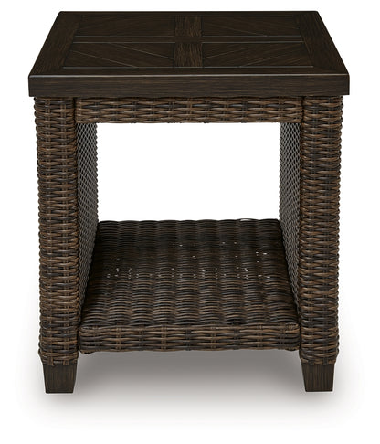 Monterey Point Dark Brown Outdoor End Table - PCP760-702
