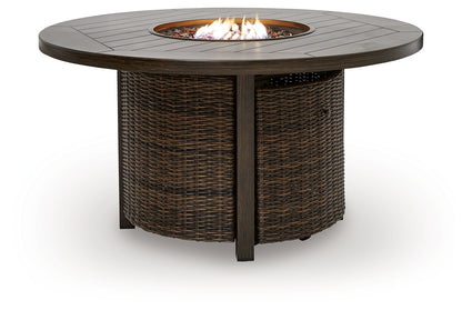 Monterey Point Dark Brown Outdoor Fire Pit Table - PCP760-776