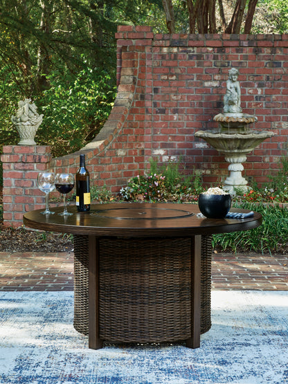 Monterey Point Dark Brown Outdoor Fire Pit Table - PCP760-776