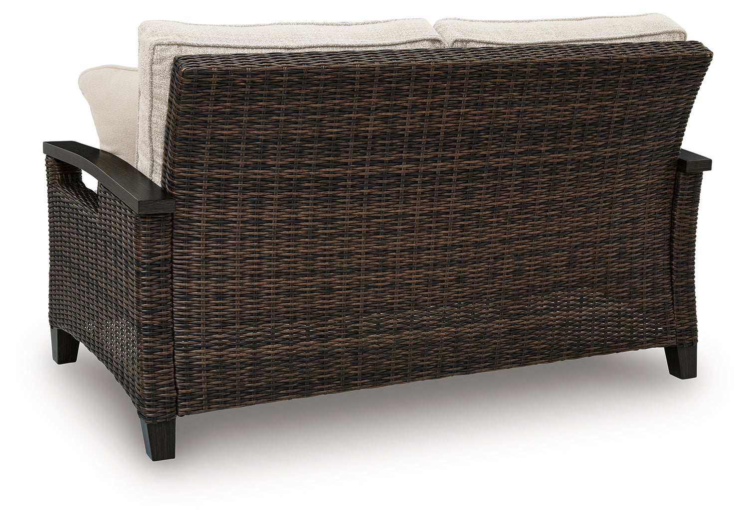 Monterey Point Dark Brown Outdoor Loveseat with Cushion - PCP760-835