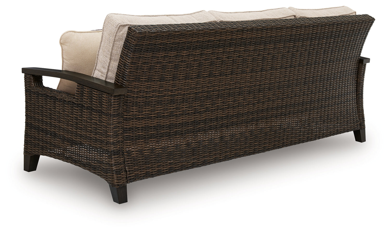Monterey Point Dark Brown Outdoor Sofa with Cushion - PCP760-838