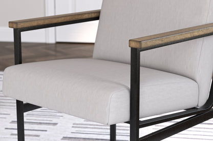 Montia Home Office Desk with Chair and Storage in Light Brown - PKG018523