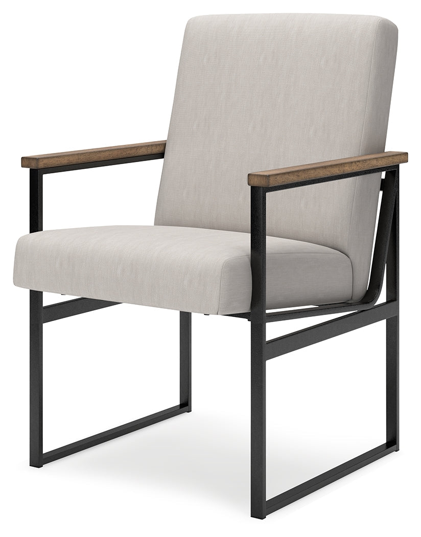 Montia Home Office Desk with Chair and Storage in Light Brown - PKG018523