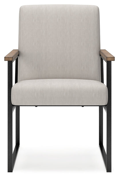Montia Home Office Desk with Chair in Light Brown - PKG018522