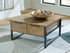 Montia Light Brown Lift-Top Coffee Table - T602-00