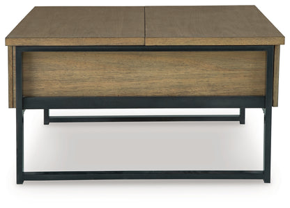 Montia Light Brown Lift-Top Coffee Table - T602-00