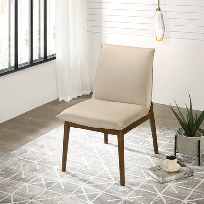 Monza Beige Velvet Dining Chair (Set Of 2) - DCH00403301