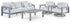 Moonlight View Outdoor Sofa and 2 Chairs with Coffee Table in Gray - PKG021162