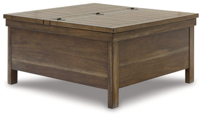 Moriville Coffee Table with 1 End Table in Grayish Brown - PKG015589