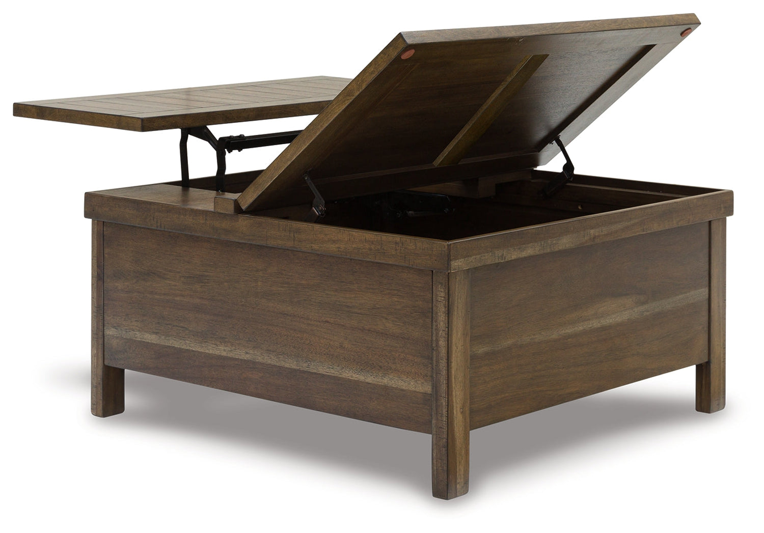 Moriville Coffee Table with 2 End Tables in Grayish Brown - PKG015590