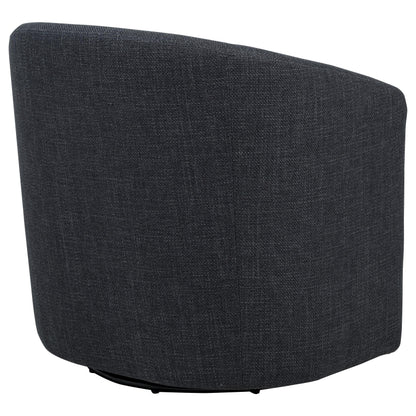 Mossbrook Fabric Upholstered Swivel Accent Chair Anthracite - 903223