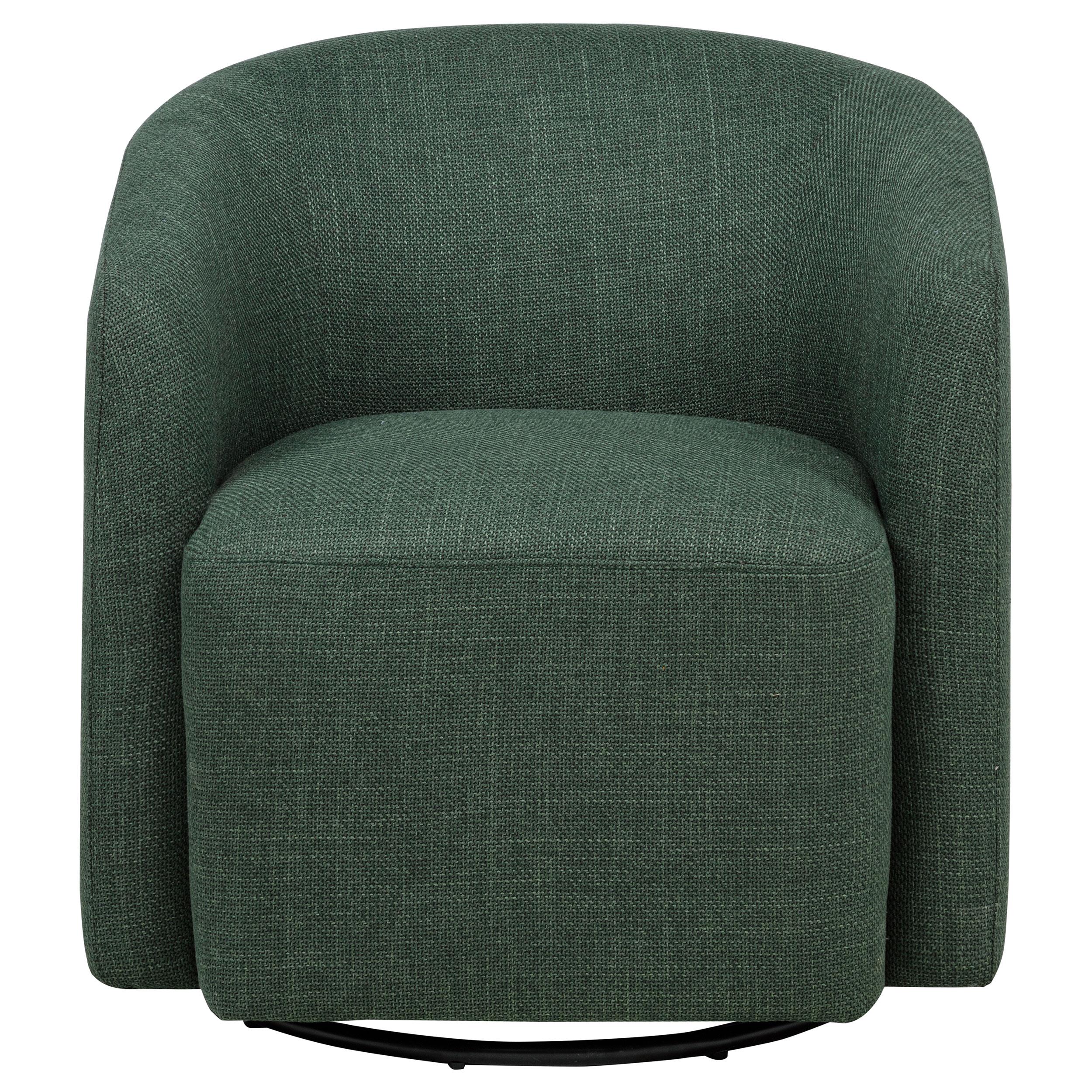 Mossbrook Fabric Upholstered Swivel Accent Chair Green - 903222