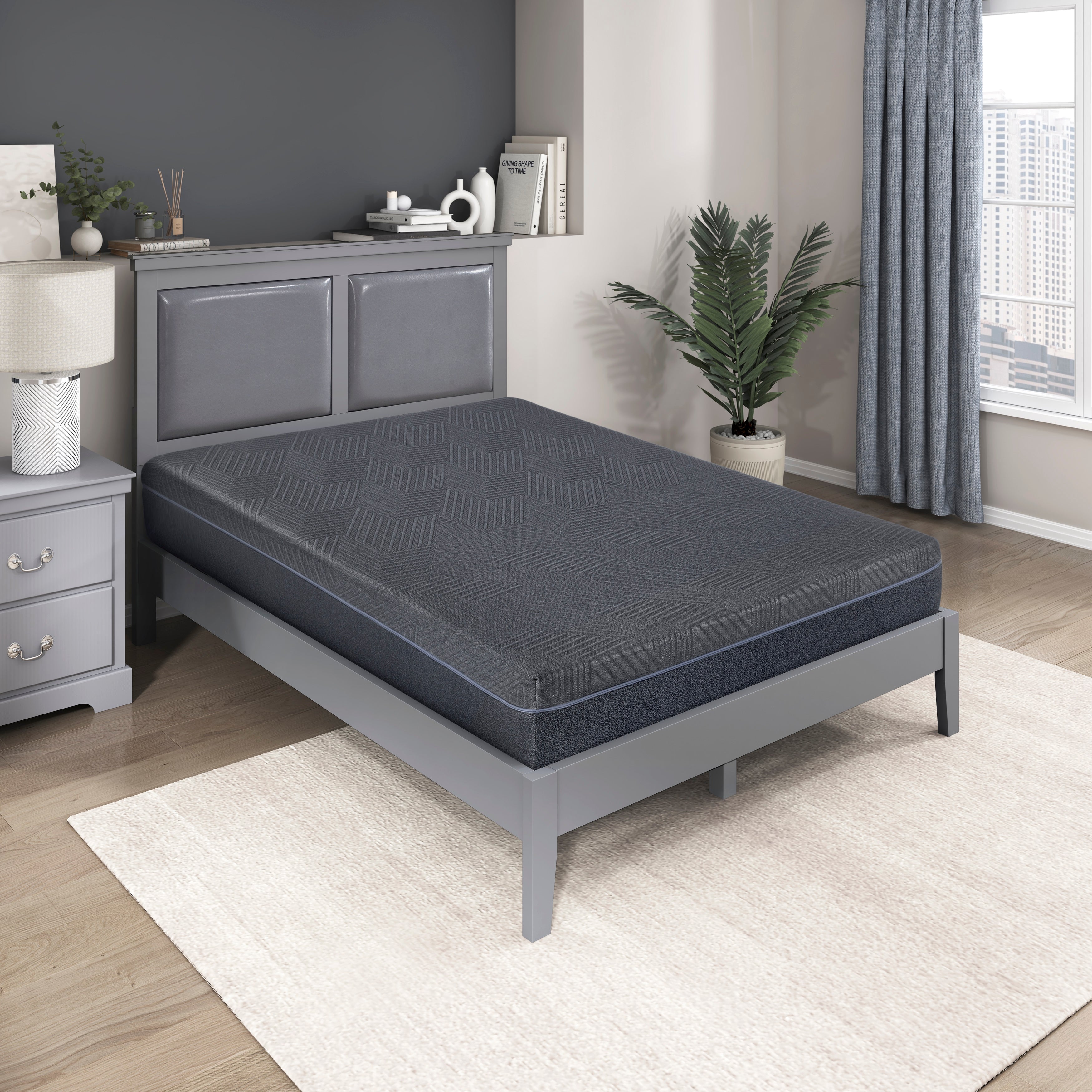 MT-UNG11EK 11" Eastern King Green Tea Gel-Infused Memory Foam Mattress - MT-UNG11EK