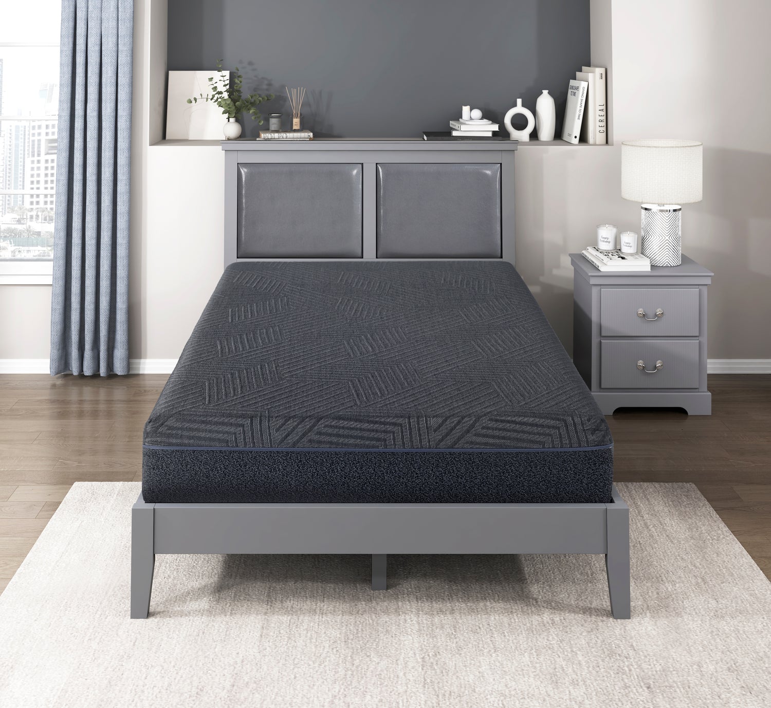 MT-UNG11EK 11" Eastern King Green Tea Gel-Infused Memory Foam Mattress - MT-UNG11EK