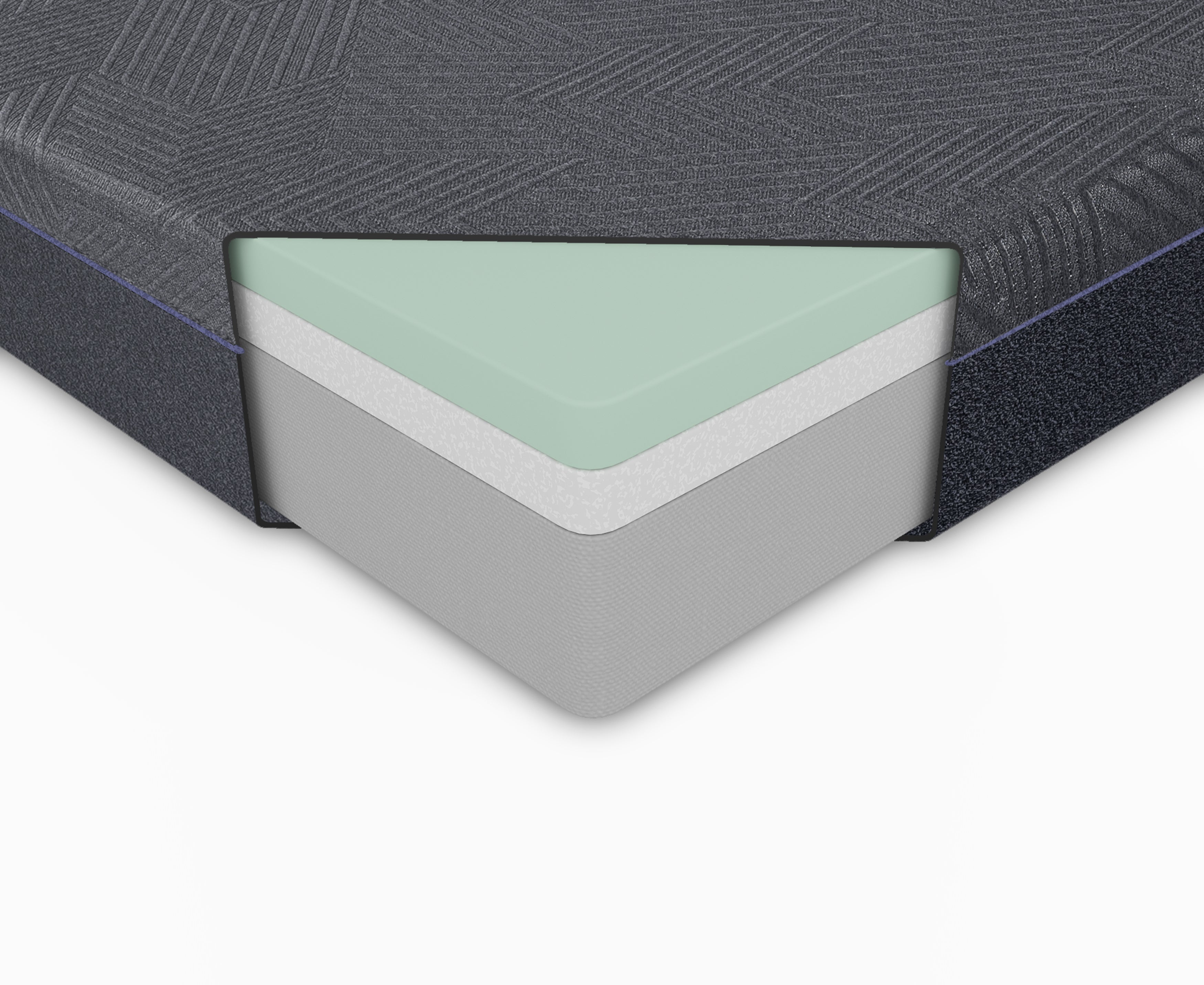 MT-UNG11T 11" Twin Green Tea Gel-Infused Memory Foam Mattress - MT-UNG11T