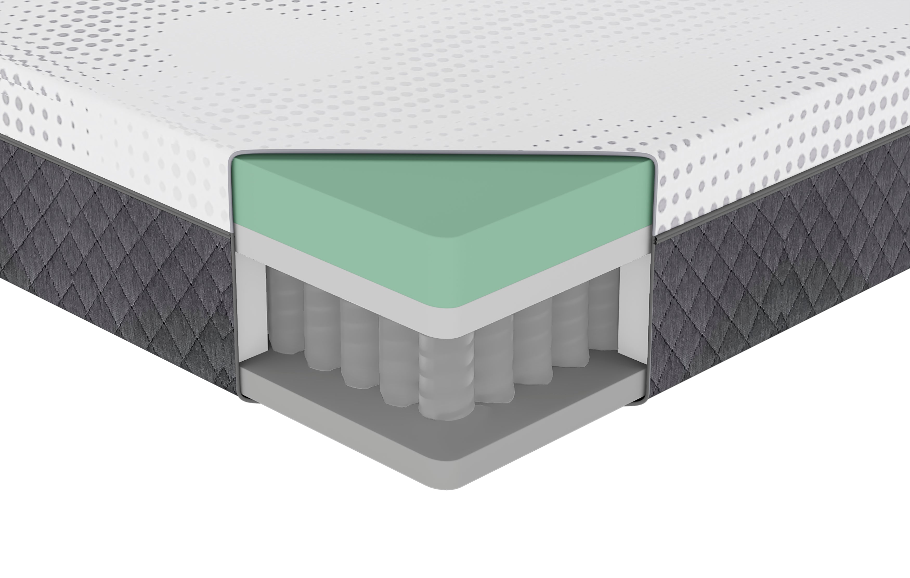 MT-UNH12F 12" Full Green Tea Gel-Infused Memory Foam Hybrid Mattress - MT-UNH12F