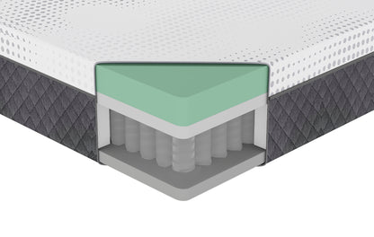 MT-UNH12Q 12" Queen Green Tea Gel-Infused Memory Foam Hybrid Mattress - MT-UNH12Q