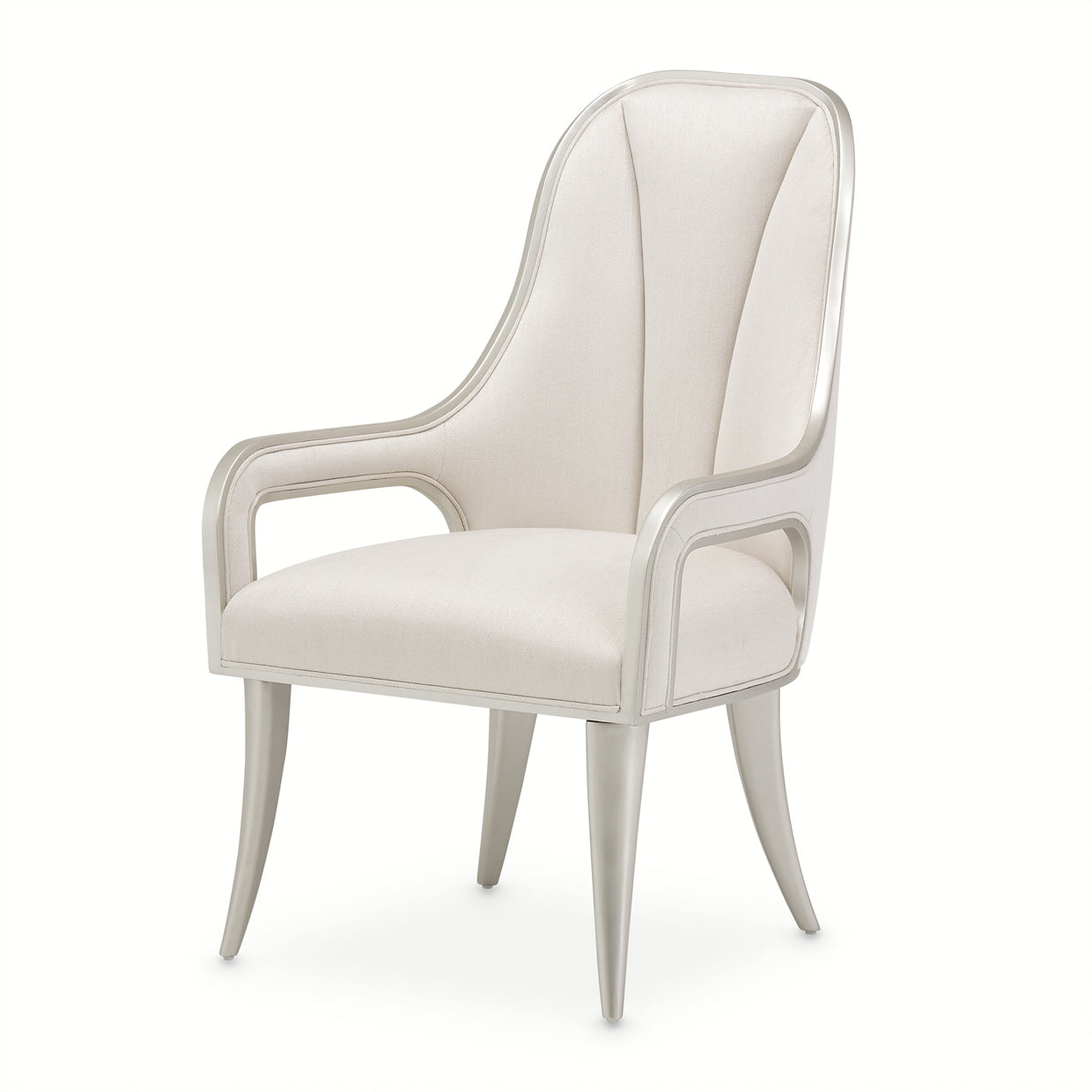 Penthouse Ash Gray Dining Arm Chair