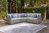 NAPLES BEACH Light Gray 3-Piece Outdoor Sectional - P439P1