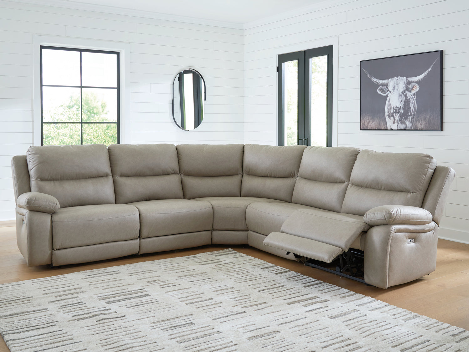 Narwhal Place Pebble 5-Piece Power Reclining Sectional - PC99201S8