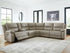 Narwhal Place Pebble 6-Piece Reclining Sectional with Storage Console - PC99201S36